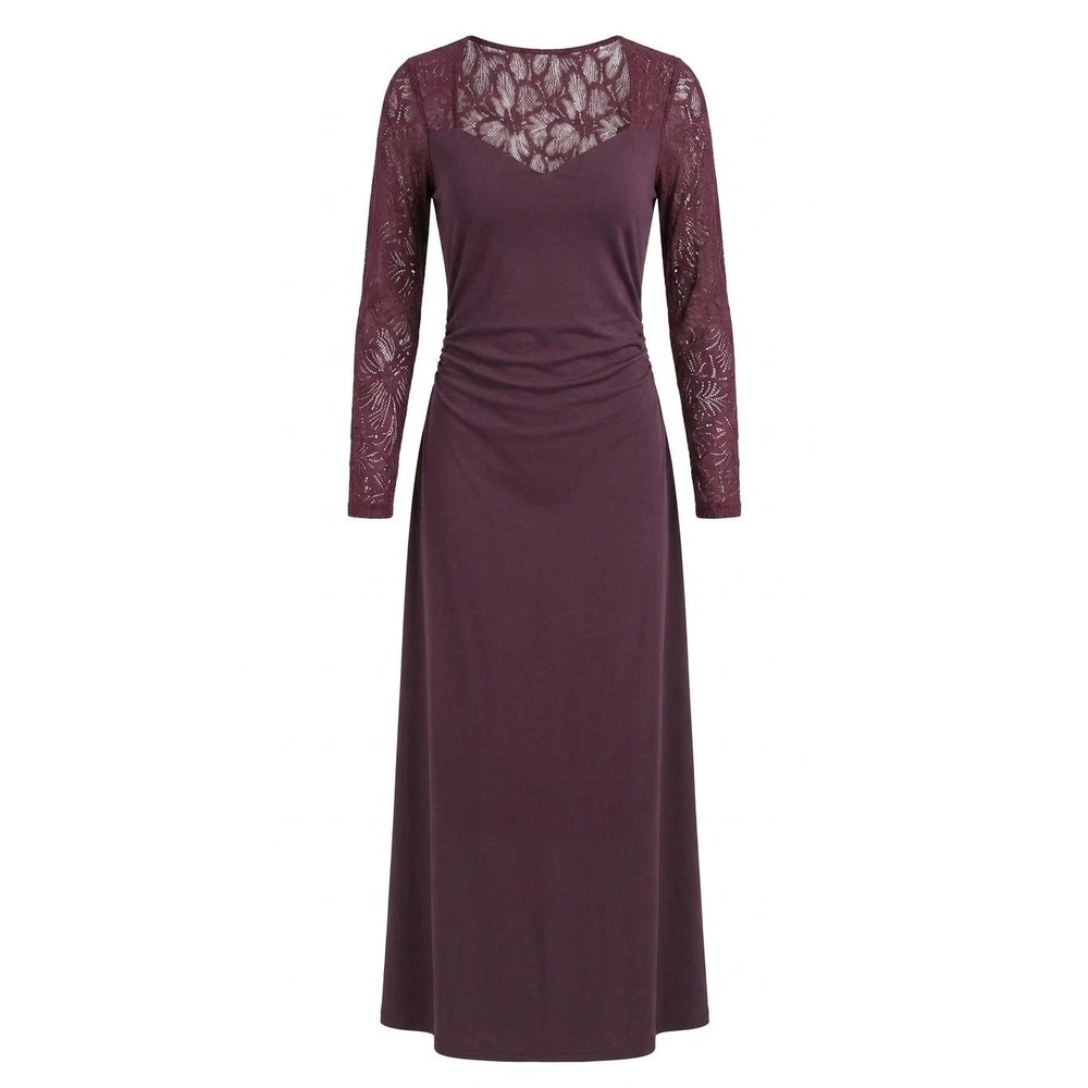 Halara Easy Peezy Maxi Dress Lace Ruched Padded Sweetheart Dress Wine Red NWT M